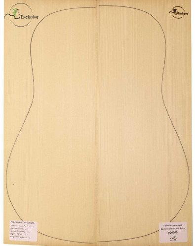 Tapa Abeto Europeo Nº 000043 Guitarra Clásica/Acústica MB Exclusive