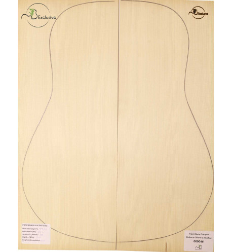 Table Épicéa Européen Nº 000046 Guitare Classique/Acoustique MB Exclusive