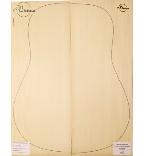 Table Épicéa Européen Nº 000049 Guitare Classique/Acoustique MB Exclusive