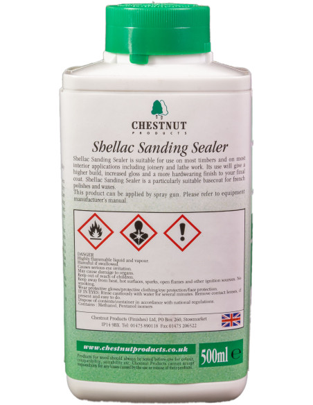 Shellac Sanding Sealer 500ml Chestnut