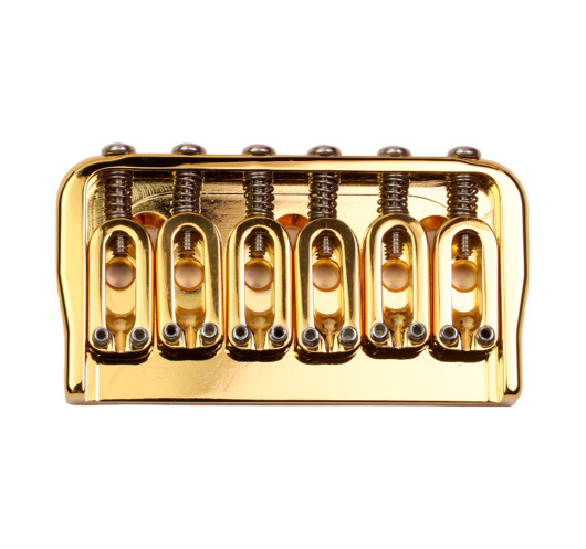 6 String Fixed Guitar Bridge .175 Gold Hipshot