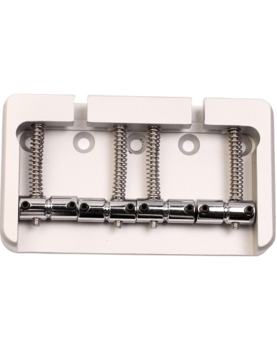 Puente Bajo 4 Cuerdas Estilo Fender 5 Tornillos Aluminio Satinado Hipshot
