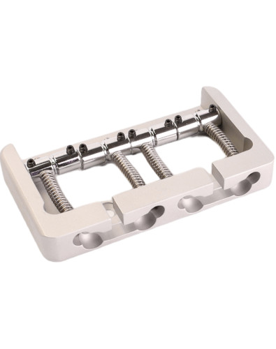 Puente Bajo 4 Cuerdas Estilo Fender 5 Tornillos Aluminio Satinado Hipshot 2