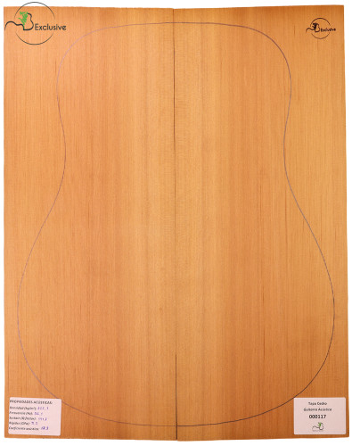 Tapa Cedro Rojo Nº 000117 Guitarra Acústica MB Exclusive