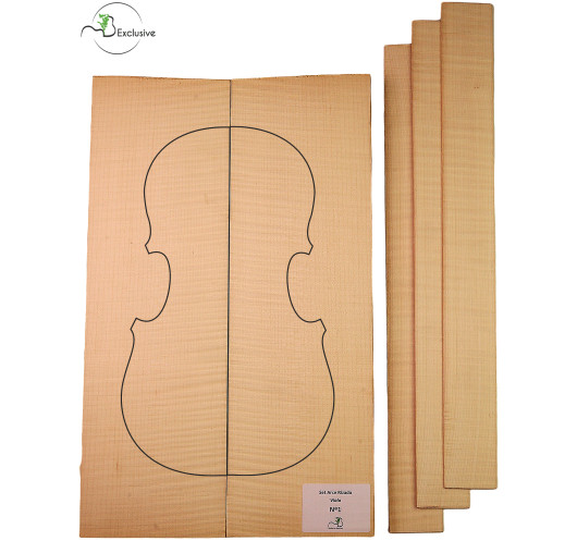 MB Exclusive Curly Maple Viola Set Nº1