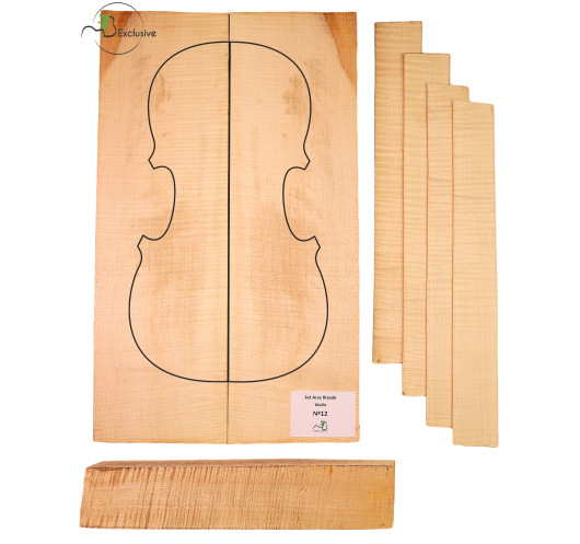 MB Exclusive Curly Maple Violin Set Nº12