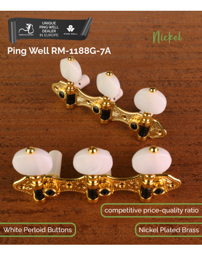 Clavijero Ping Well® 3+3 Dorado Perla RM-1188G-7A 2
