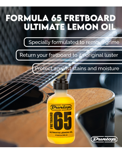 Aceite de Limón Limpiador Diapasón Dunlop 6554 Formula 65 2