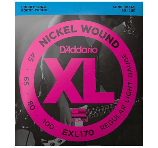 Bass Guitar EXL170 D'Addario Strings Set