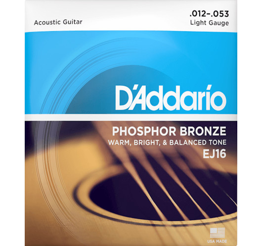 Jeu Cordes D'Addario Acoustique EJ16