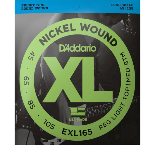 Bass Guitar EXL165 D'Addario Strings Set