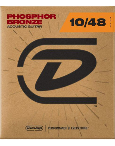 Juego Cuerdas Dunlop Phosphor Bronze 92/8 Extra Light 10-48 acústica