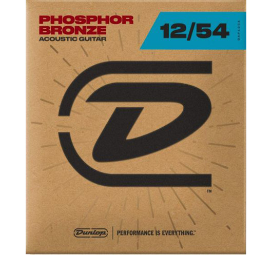 Juego Cuerdas Dunlop Phosphor Bronze 92/8 Light 12-54 acústica