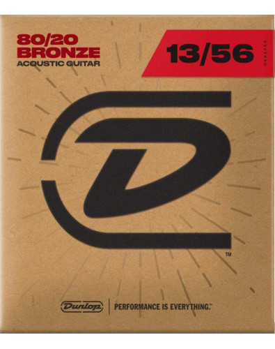 Juego Cuerdas Dunlop 80/20 Bronze Medium 13-56 acústica