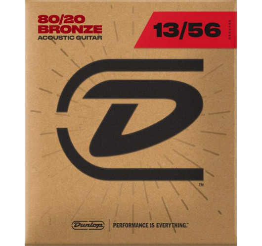 Juego Cuerdas Dunlop 80/20 Bronze Medium 13-56 acústica