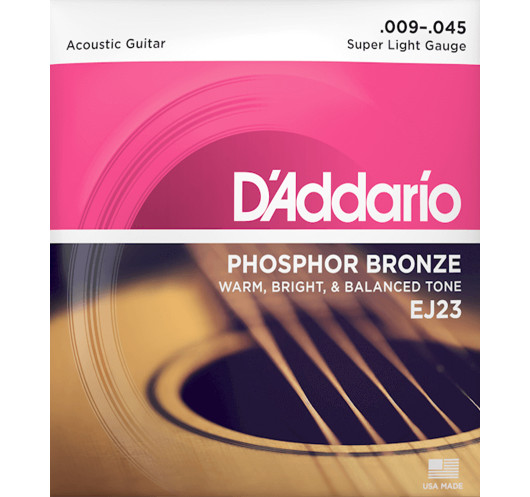 Juego Cuerdas D'Addario Acústica EJ23...