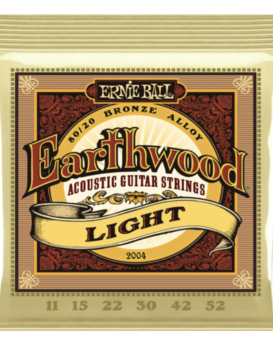 Juego de Cuerdas Ernie Ball Guitarra Acústica Earthwood Light 11-52