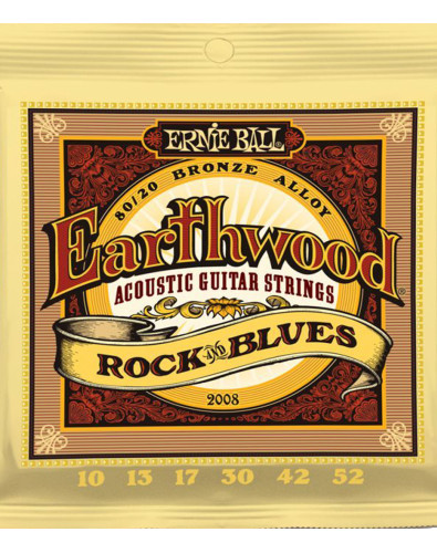 Juego de Cuerdas Ernie Ball Guitarra Acústica Earthwood Rock & Blues