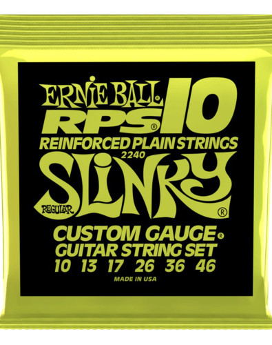 Juego de Cuerdas Ernie Ball Guitarra Eléctrica Slinky Regular RPS 10-46