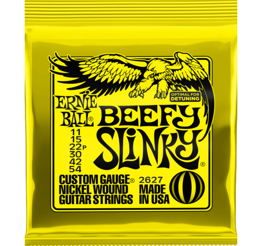 Juego de Cuerdas Ernie Ball Guitarra Eléctrica Beefy Slinky 11-54