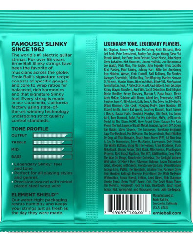 Juego de Cuerdas Ernie Ball Guitarra Eléctrica Not Even Slinky 12-56 2