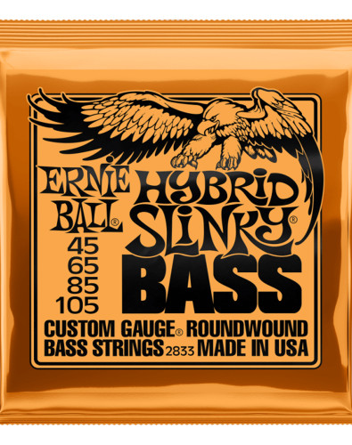 Juego de Cuerdas Ernie Ball Bajo Eléctrico Slinky Hybrid 45-105