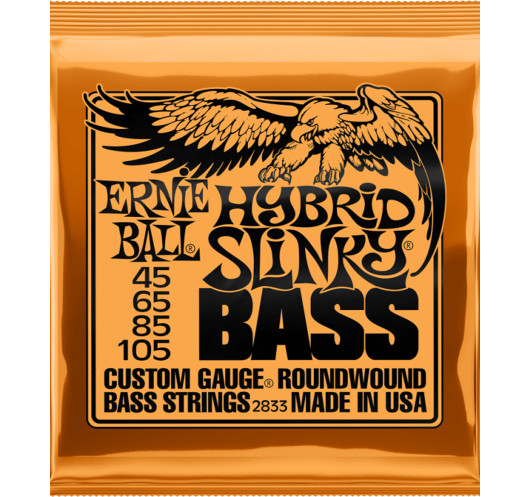 Juego de Cuerdas Ernie Ball Bajo Eléctrico Slinky Hybrid 45-105