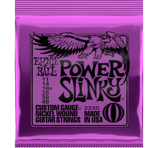 Juego de Cuerdas Ernie Ball Guitarra Eléctrica Slinky Power 11-48