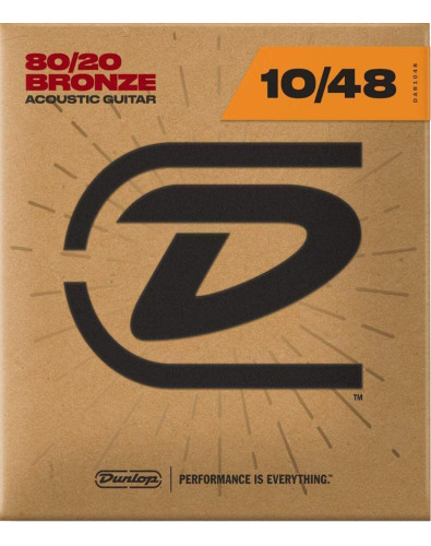 Juego Cuerdas Dunlop 80/20 Bronze Extra Light 10-48 acústica