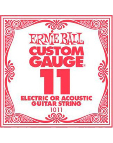 Cuerda Ernie Ball Guitarra Eléctrica / Acústica Plana 0.11