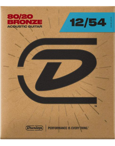 Juego Cuerdas Dunlop 80/20 Bronze Light 12-54 acústica