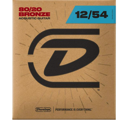 Juego Cuerdas Dunlop 80/20 Bronze Light 12-54 acústica