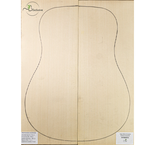 European Spruce Acoustic Guitar Top...