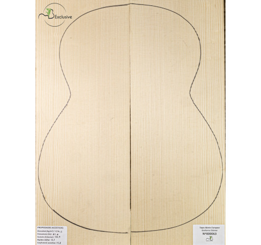 European Spruce Classical Guitar Top...