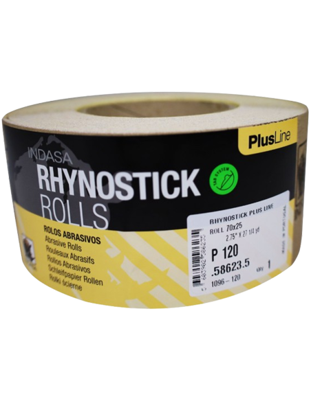 Rollo Lija Adhesiva Rhynostick grano 120