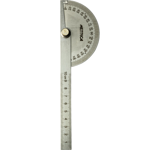 Stainless Steel Protractor Metrica