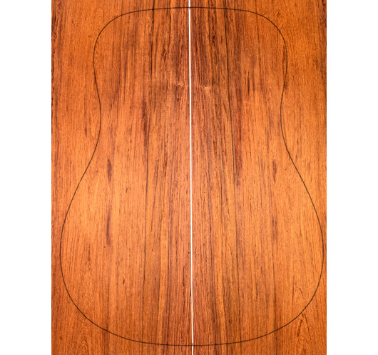 A Madagascar Rosewood Acoustic Guitar Backs