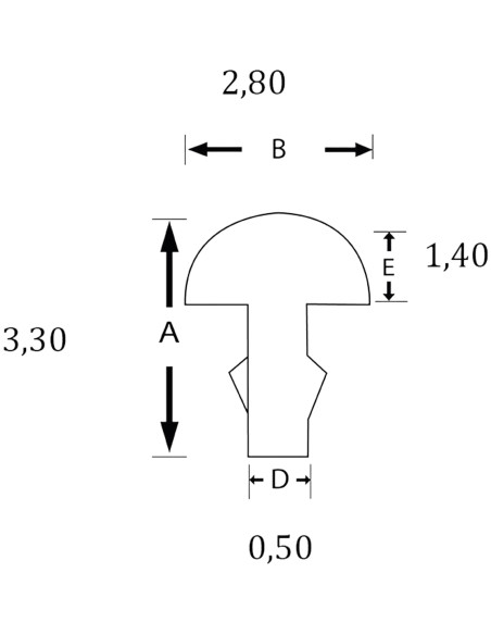 Set 12 Trastes reparaciones SINTOMS 2,8mm