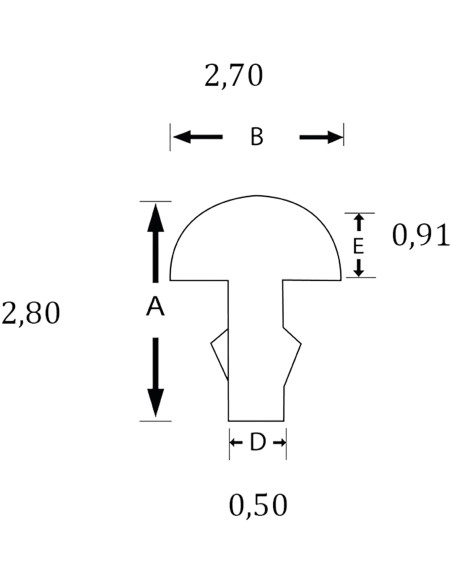 Set 12 Trastes SINTOMS 2,7mm