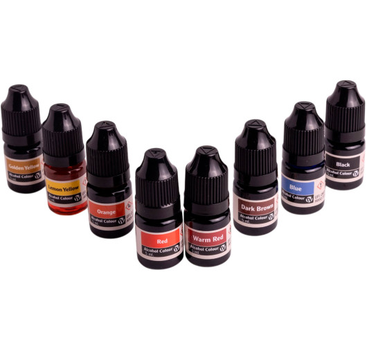 Tintes Concentrados al Alcohol Old Wood Set de 8 Colores 5ml