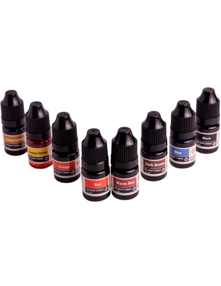 Tintes Concentrados al Alcohol Old Wood Set de 8 Colores 5ml