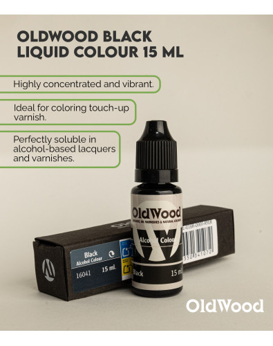 Tinte Concentrado al Alcohol OldWood Negro 15 ml 2