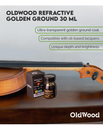 Fondo Refractivo al Aceite OldWood Dorado 30 ml 2