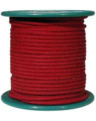 15 m red cloth covered wire...