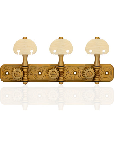 Gotoh Machine Head Classical Guitar X-Gold with Ivory Coloured Knobs and Aluminum Post 35AR510AM/KM