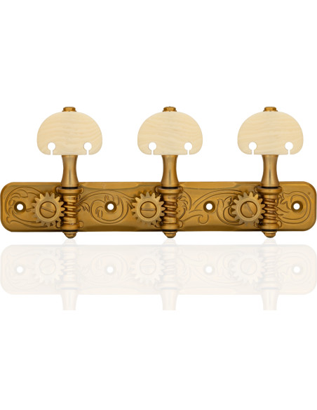 Gotoh Machine Head Classical Guitar X-Gold with Ivory Coloured Knobs and Aluminum Post 35AR510AM/KM