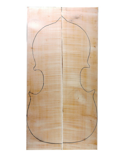 AAA Curly Maple Cello Backs