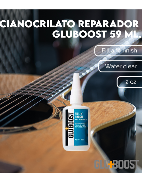 Características Cianocrilato Reparador 59 ml. GluBoost