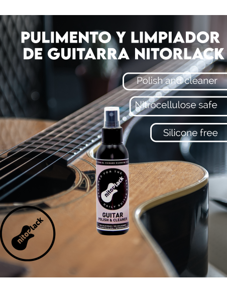 Características  Pulimento y Limpiador de Guitarra NitorLack