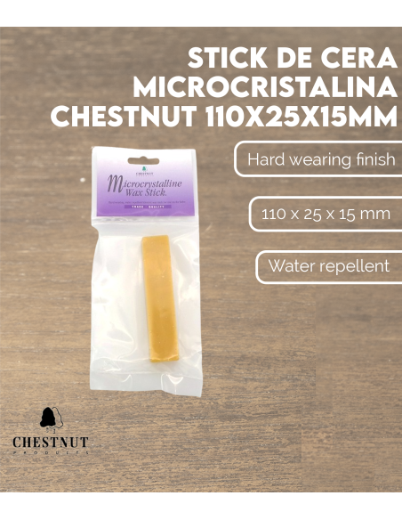 Características Stick de Cera Microcristalina Chestnut (110x25x15mm)